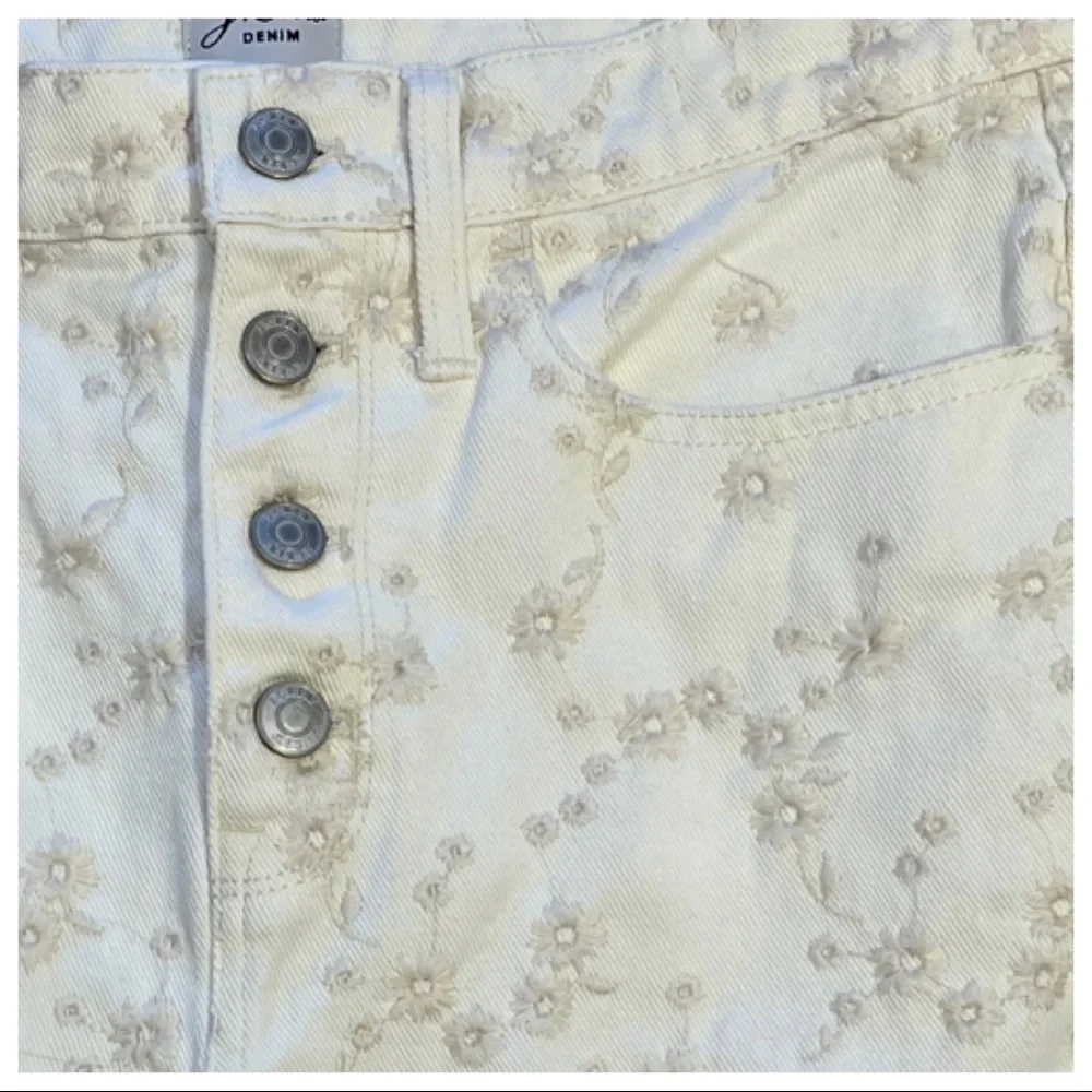 JCrew Billie Denim Boot Cut Embroidered Jeans